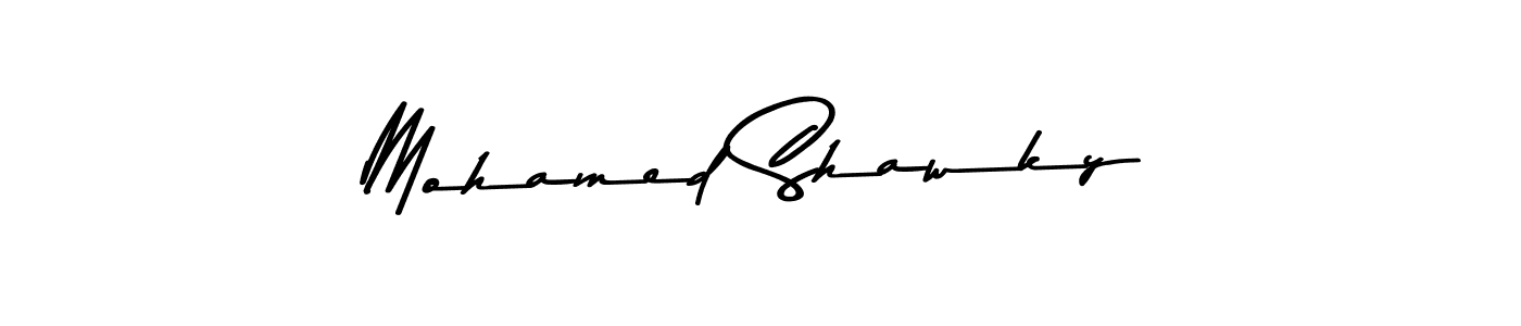 How to make Mohamed Shawky name signature. Use Asem Kandis PERSONAL USE style for creating short signs online. This is the latest handwritten sign. Mohamed Shawky signature style 9 images and pictures png