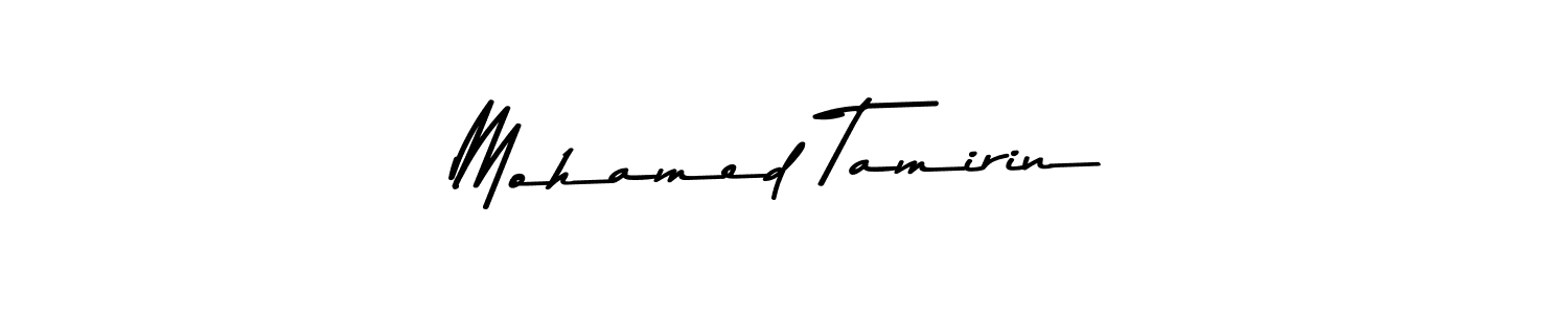 How to make Mohamed Tamirin name signature. Use Asem Kandis PERSONAL USE style for creating short signs online. This is the latest handwritten sign. Mohamed Tamirin signature style 9 images and pictures png