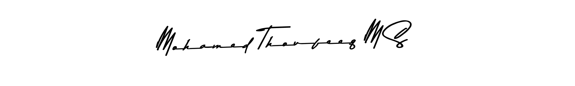 Make a beautiful signature design for name Mohamed Thoufeeq M S. Use this online signature maker to create a handwritten signature for free. Mohamed Thoufeeq M S signature style 9 images and pictures png