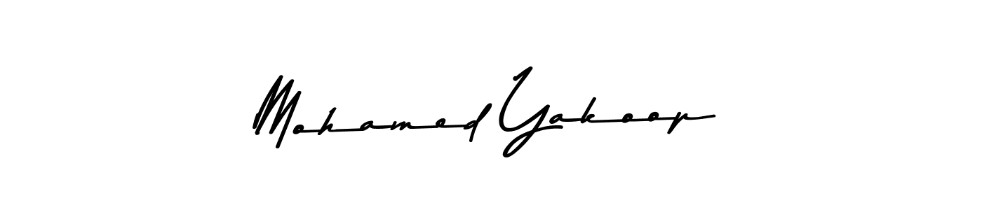 Create a beautiful signature design for name Mohamed Yakoop. With this signature (Asem Kandis PERSONAL USE) fonts, you can make a handwritten signature for free. Mohamed Yakoop signature style 9 images and pictures png