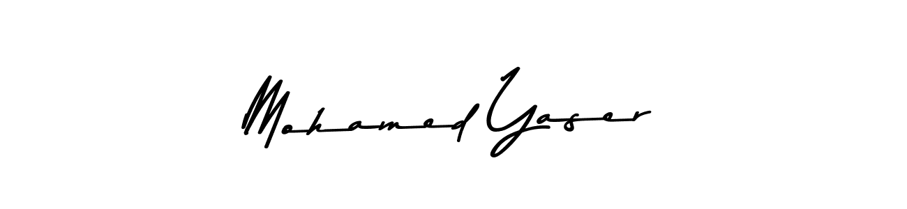 Make a beautiful signature design for name Mohamed Yaser. With this signature (Asem Kandis PERSONAL USE) style, you can create a handwritten signature for free. Mohamed Yaser signature style 9 images and pictures png