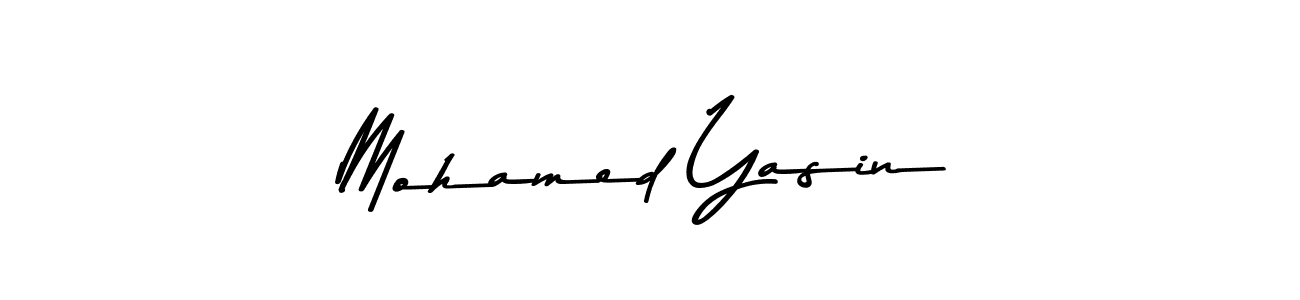 Make a beautiful signature design for name Mohamed Yasin. With this signature (Asem Kandis PERSONAL USE) style, you can create a handwritten signature for free. Mohamed Yasin signature style 9 images and pictures png