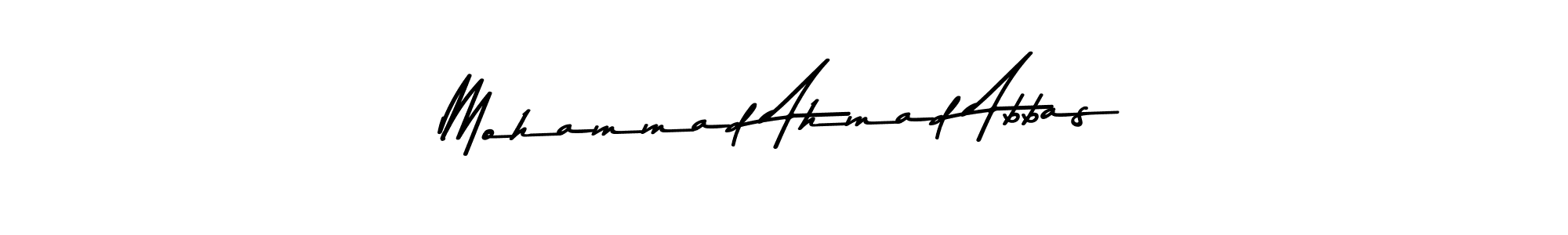 How to make Mohammad Ahmad Abbas name signature. Use Asem Kandis PERSONAL USE style for creating short signs online. This is the latest handwritten sign. Mohammad Ahmad Abbas signature style 9 images and pictures png