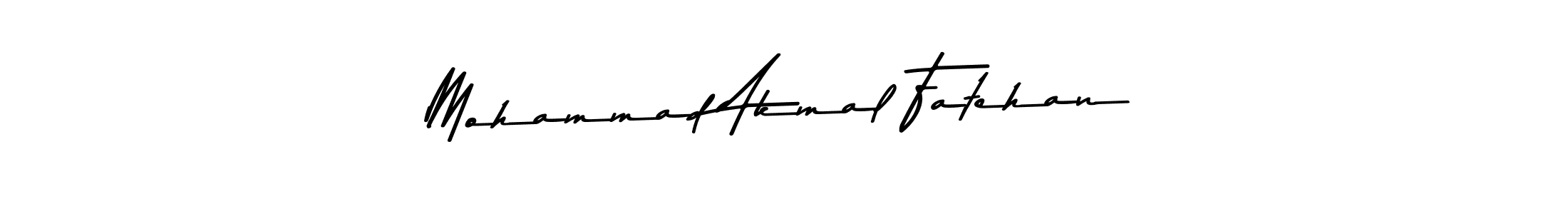 Make a beautiful signature design for name Mohammad Akmal Fatehan. With this signature (Asem Kandis PERSONAL USE) style, you can create a handwritten signature for free. Mohammad Akmal Fatehan signature style 9 images and pictures png