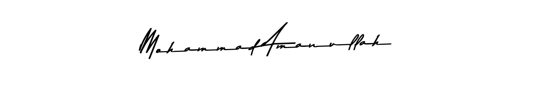 Create a beautiful signature design for name Mohammad Amanullah. With this signature (Asem Kandis PERSONAL USE) fonts, you can make a handwritten signature for free. Mohammad Amanullah signature style 9 images and pictures png
