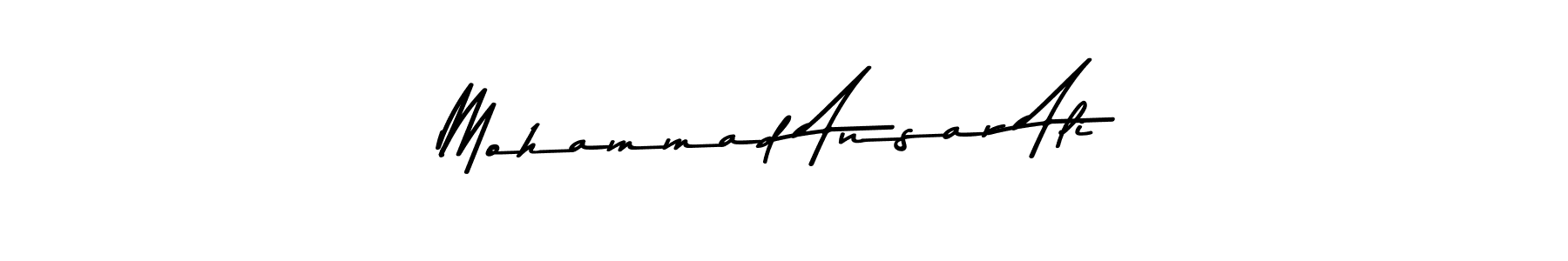 The best way (Asem Kandis PERSONAL USE) to make a short signature is to pick only two or three words in your name. The name Mohammad Ansar Ali include a total of six letters. For converting this name. Mohammad Ansar Ali signature style 9 images and pictures png