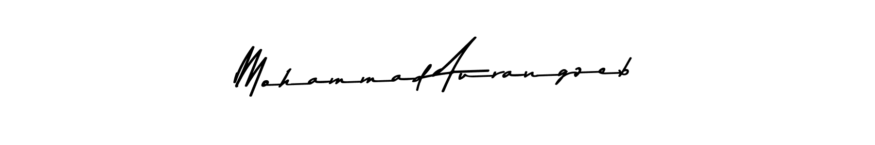How to make Mohammad Aurangzeb name signature. Use Asem Kandis PERSONAL USE style for creating short signs online. This is the latest handwritten sign. Mohammad Aurangzeb signature style 9 images and pictures png