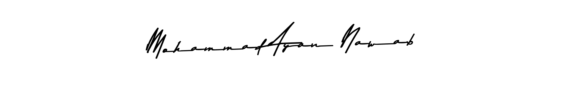 Make a beautiful signature design for name Mohammad Ayan Nawab. Use this online signature maker to create a handwritten signature for free. Mohammad Ayan Nawab signature style 9 images and pictures png