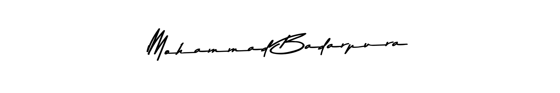 Use a signature maker to create a handwritten signature online. With this signature software, you can design (Asem Kandis PERSONAL USE) your own signature for name Mohammad Badarpura. Mohammad Badarpura signature style 9 images and pictures png