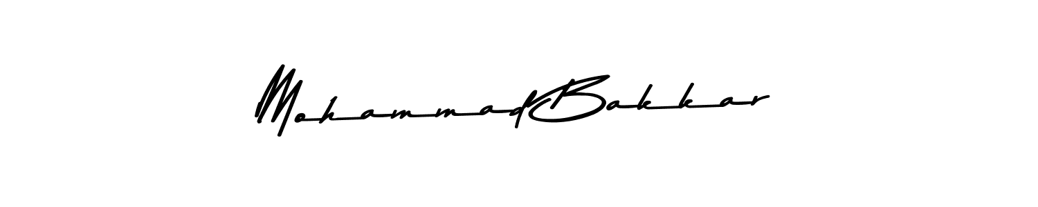 Make a beautiful signature design for name Mohammad Bakkar. With this signature (Asem Kandis PERSONAL USE) style, you can create a handwritten signature for free. Mohammad Bakkar signature style 9 images and pictures png