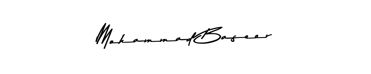 Asem Kandis PERSONAL USE is a professional signature style that is perfect for those who want to add a touch of class to their signature. It is also a great choice for those who want to make their signature more unique. Get Mohammad Baseer name to fancy signature for free. Mohammad Baseer signature style 9 images and pictures png