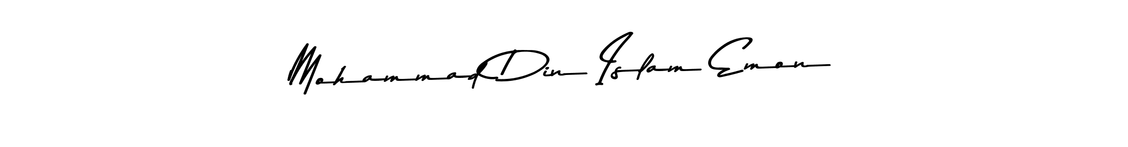 Mohammad Din Islam Emon stylish signature style. Best Handwritten Sign (Asem Kandis PERSONAL USE) for my name. Handwritten Signature Collection Ideas for my name Mohammad Din Islam Emon. Mohammad Din Islam Emon signature style 9 images and pictures png