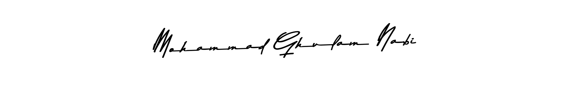 Make a beautiful signature design for name Mohammad Ghulam Nabi. With this signature (Asem Kandis PERSONAL USE) style, you can create a handwritten signature for free. Mohammad Ghulam Nabi signature style 9 images and pictures png