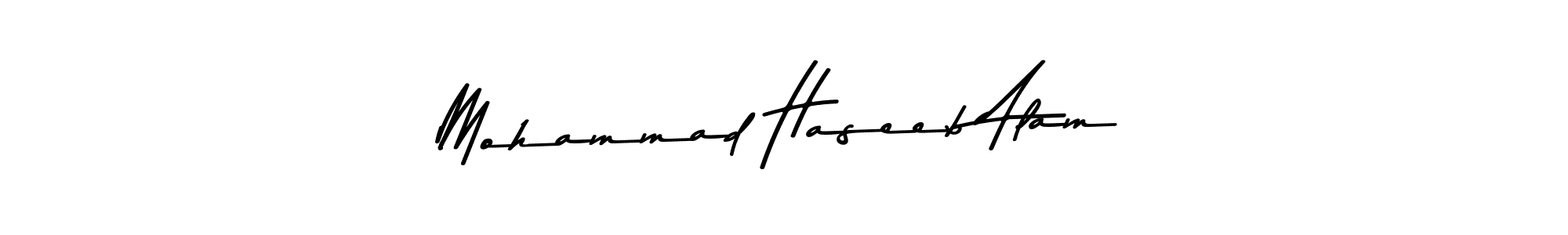 Use a signature maker to create a handwritten signature online. With this signature software, you can design (Asem Kandis PERSONAL USE) your own signature for name Mohammad Haseeb Alam. Mohammad Haseeb Alam signature style 9 images and pictures png