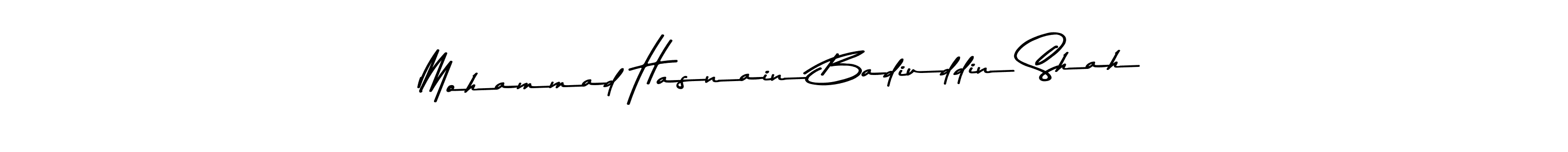 Mohammad Hasnain Badiuddin Shah stylish signature style. Best Handwritten Sign (Asem Kandis PERSONAL USE) for my name. Handwritten Signature Collection Ideas for my name Mohammad Hasnain Badiuddin Shah. Mohammad Hasnain Badiuddin Shah signature style 9 images and pictures png