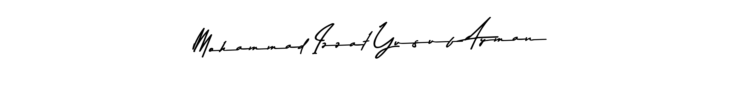 Make a beautiful signature design for name Mohammad Izzat Yusuf Ayman. Use this online signature maker to create a handwritten signature for free. Mohammad Izzat Yusuf Ayman signature style 9 images and pictures png