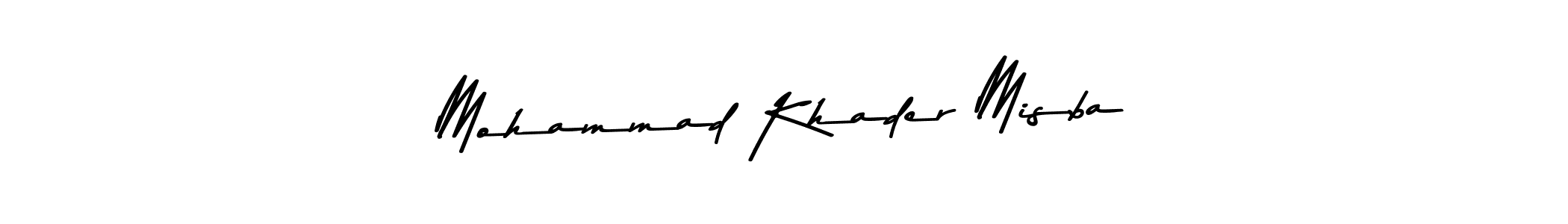 Similarly Asem Kandis PERSONAL USE is the best handwritten signature design. Signature creator online .You can use it as an online autograph creator for name Mohammad Khader Misba. Mohammad Khader Misba signature style 9 images and pictures png