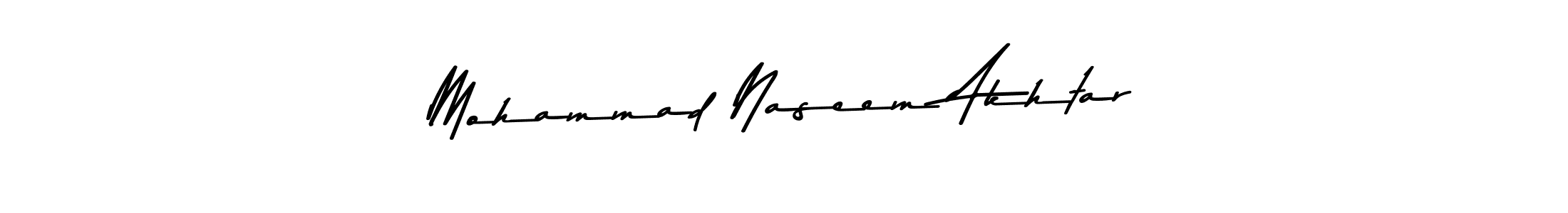 Design your own signature with our free online signature maker. With this signature software, you can create a handwritten (Asem Kandis PERSONAL USE) signature for name Mohammad Naseem Akhtar. Mohammad Naseem Akhtar signature style 9 images and pictures png