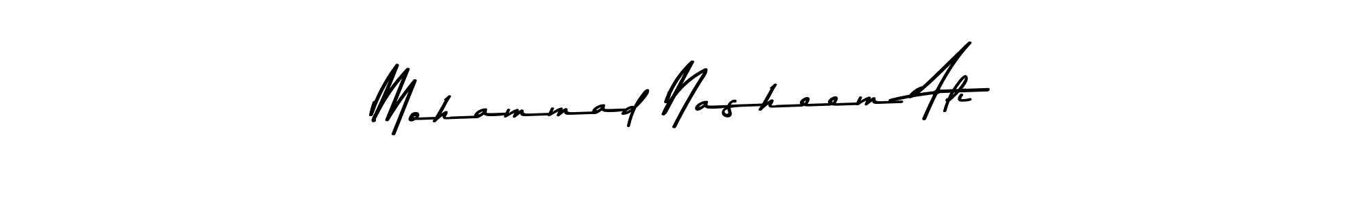 The best way (Asem Kandis PERSONAL USE) to make a short signature is to pick only two or three words in your name. The name Mohammad Nasheem Ali include a total of six letters. For converting this name. Mohammad Nasheem Ali signature style 9 images and pictures png