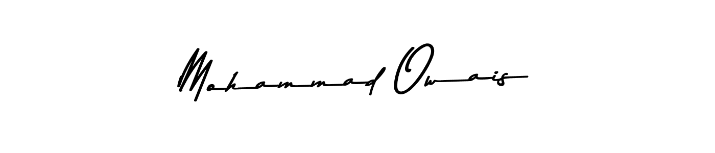 How to make Mohammad Owais name signature. Use Asem Kandis PERSONAL USE style for creating short signs online. This is the latest handwritten sign. Mohammad Owais signature style 9 images and pictures png
