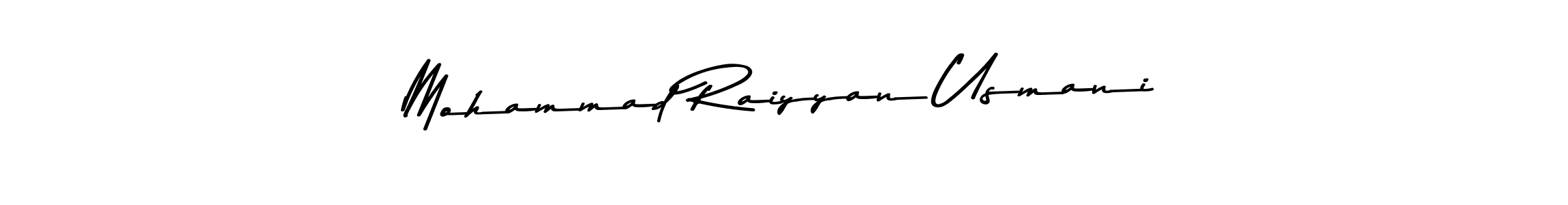 Mohammad Raiyyan Usmani stylish signature style. Best Handwritten Sign (Asem Kandis PERSONAL USE) for my name. Handwritten Signature Collection Ideas for my name Mohammad Raiyyan Usmani. Mohammad Raiyyan Usmani signature style 9 images and pictures png