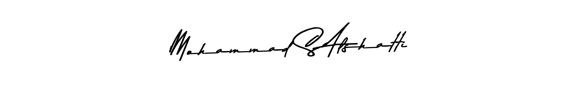 How to make Mohammad S Alshatti name signature. Use Asem Kandis PERSONAL USE style for creating short signs online. This is the latest handwritten sign. Mohammad S Alshatti signature style 9 images and pictures png