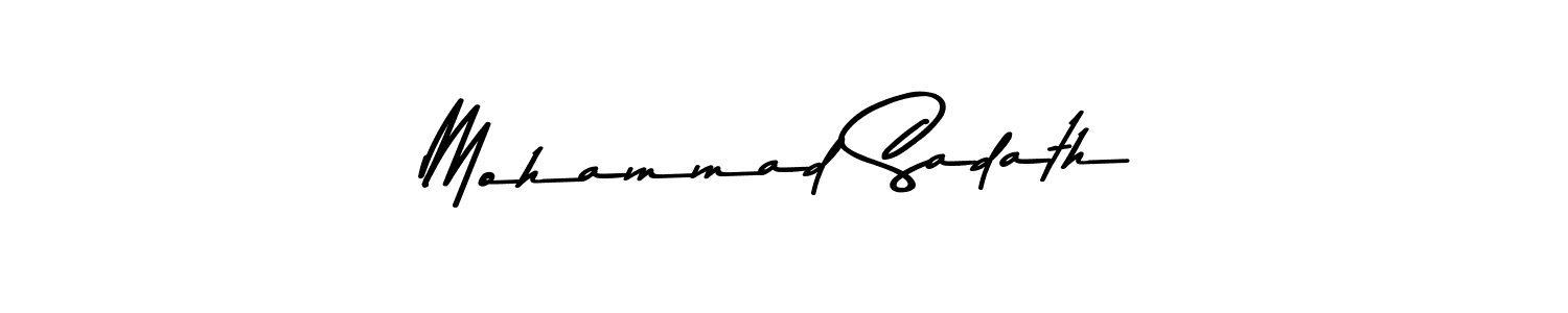 Asem Kandis PERSONAL USE is a professional signature style that is perfect for those who want to add a touch of class to their signature. It is also a great choice for those who want to make their signature more unique. Get Mohammad Sadath name to fancy signature for free. Mohammad Sadath signature style 9 images and pictures png