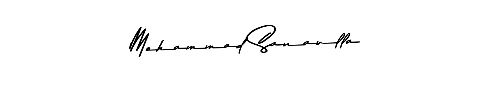 Use a signature maker to create a handwritten signature online. With this signature software, you can design (Asem Kandis PERSONAL USE) your own signature for name Mohammad Sanaulla. Mohammad Sanaulla signature style 9 images and pictures png