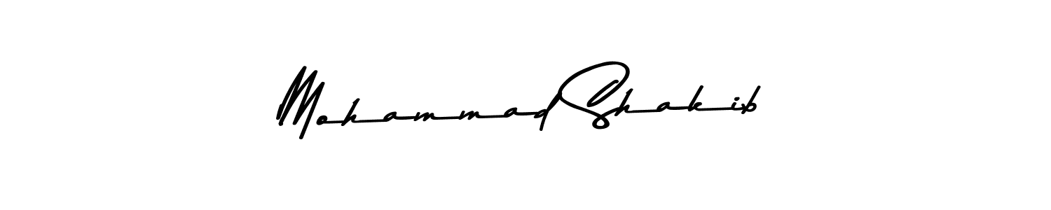 Make a beautiful signature design for name Mohammad Shakib. With this signature (Asem Kandis PERSONAL USE) style, you can create a handwritten signature for free. Mohammad Shakib signature style 9 images and pictures png