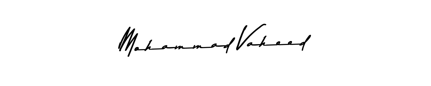 Mohammad Vaheed stylish signature style. Best Handwritten Sign (Asem Kandis PERSONAL USE) for my name. Handwritten Signature Collection Ideas for my name Mohammad Vaheed. Mohammad Vaheed signature style 9 images and pictures png