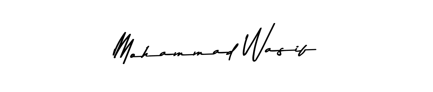 Make a beautiful signature design for name Mohammad Wasif. With this signature (Asem Kandis PERSONAL USE) style, you can create a handwritten signature for free. Mohammad Wasif signature style 9 images and pictures png