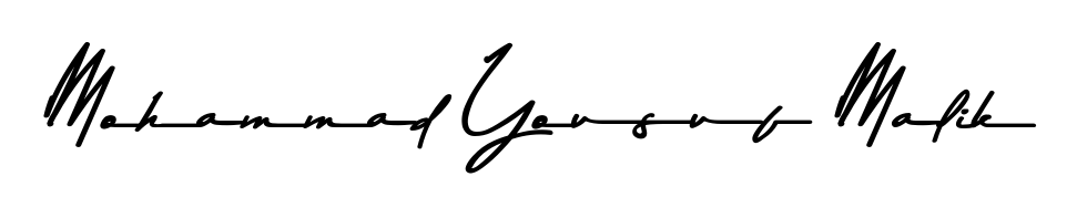 Looking for an artistic signature for Mohammad Yousuf Malik? The Asem Kandis PERSONAL USE calligraphy style gives a sophisticated flow suitable for business cards and emails. Mohammad Yousuf Malik signature style 9 images and pictures png