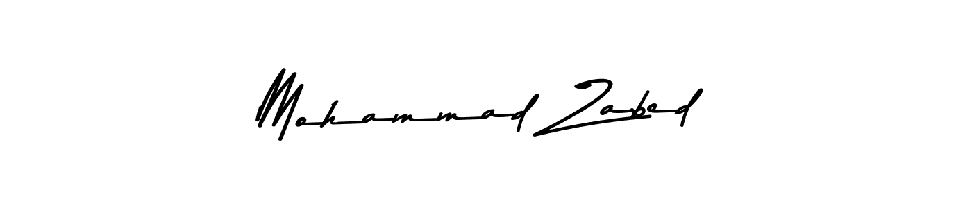 Also we have Mohammad Zabed name is the best signature style. Create professional handwritten signature collection using Asem Kandis PERSONAL USE autograph style. Mohammad Zabed signature style 9 images and pictures png