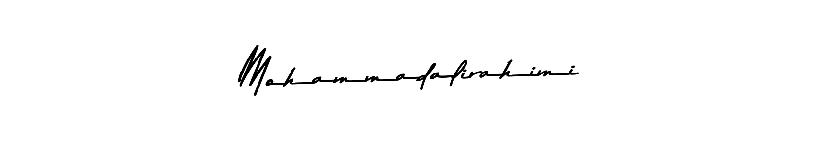 Make a beautiful signature design for name Mohammadalirahimi. With this signature (Asem Kandis PERSONAL USE) style, you can create a handwritten signature for free. Mohammadalirahimi signature style 9 images and pictures png