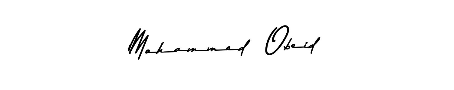 Also You can easily find your signature by using the search form. We will create Mohammed  Obeid name handwritten signature images for you free of cost using Asem Kandis PERSONAL USE sign style. Mohammed  Obeid signature style 9 images and pictures png