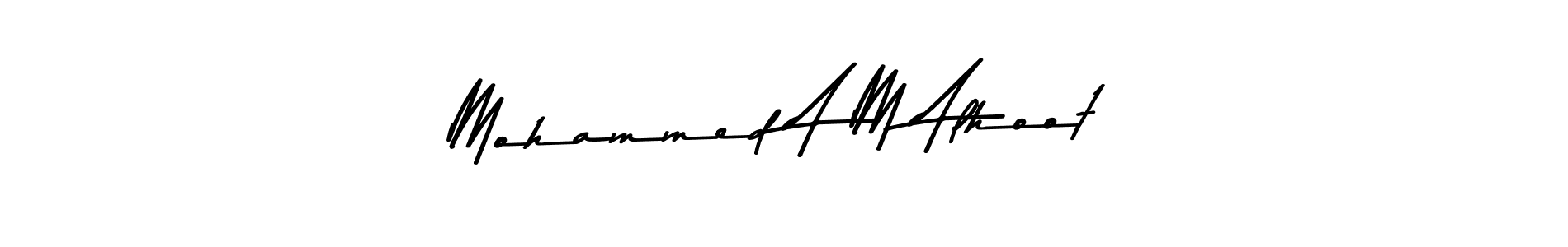 Design your own signature with our free online signature maker. With this signature software, you can create a handwritten (Asem Kandis PERSONAL USE) signature for name Mohammed A M Alhoot. Mohammed A M Alhoot signature style 9 images and pictures png