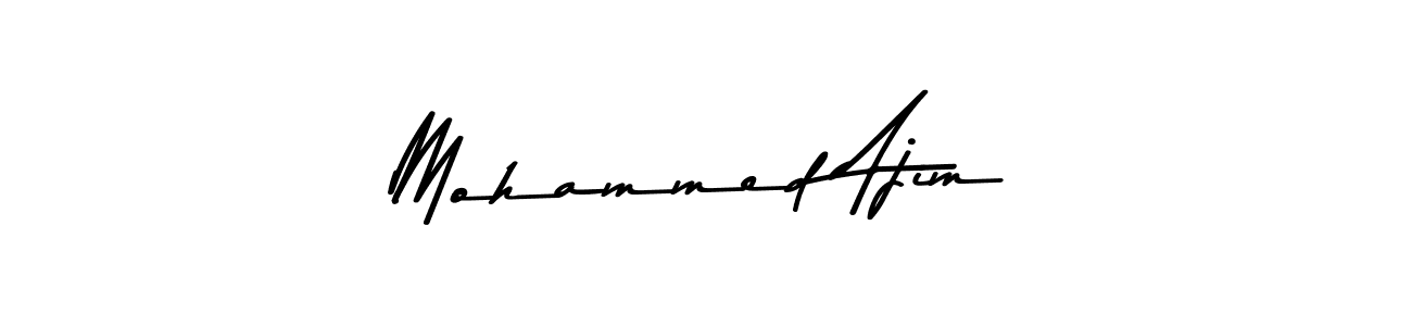 Make a beautiful signature design for name Mohammed Ajim. With this signature (Asem Kandis PERSONAL USE) style, you can create a handwritten signature for free. Mohammed Ajim signature style 9 images and pictures png