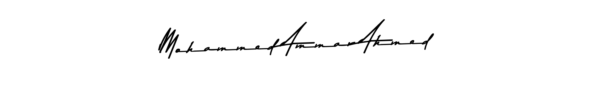 Mohammed Ammar Ahmed stylish signature style. Best Handwritten Sign (Asem Kandis PERSONAL USE) for my name. Handwritten Signature Collection Ideas for my name Mohammed Ammar Ahmed. Mohammed Ammar Ahmed signature style 9 images and pictures png