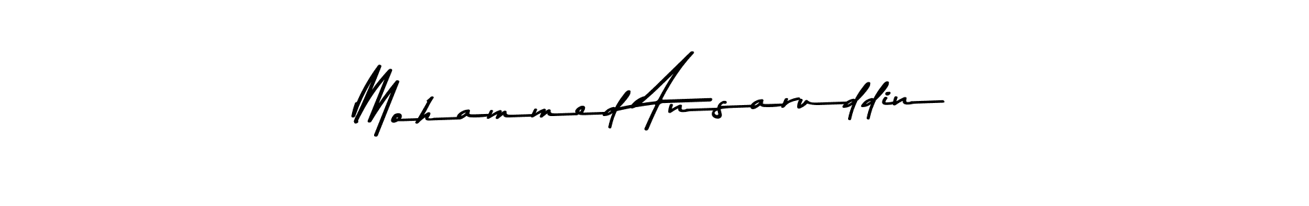 Asem Kandis PERSONAL USE is a professional signature style that is perfect for those who want to add a touch of class to their signature. It is also a great choice for those who want to make their signature more unique. Get Mohammed Ansaruddin name to fancy signature for free. Mohammed Ansaruddin signature style 9 images and pictures png