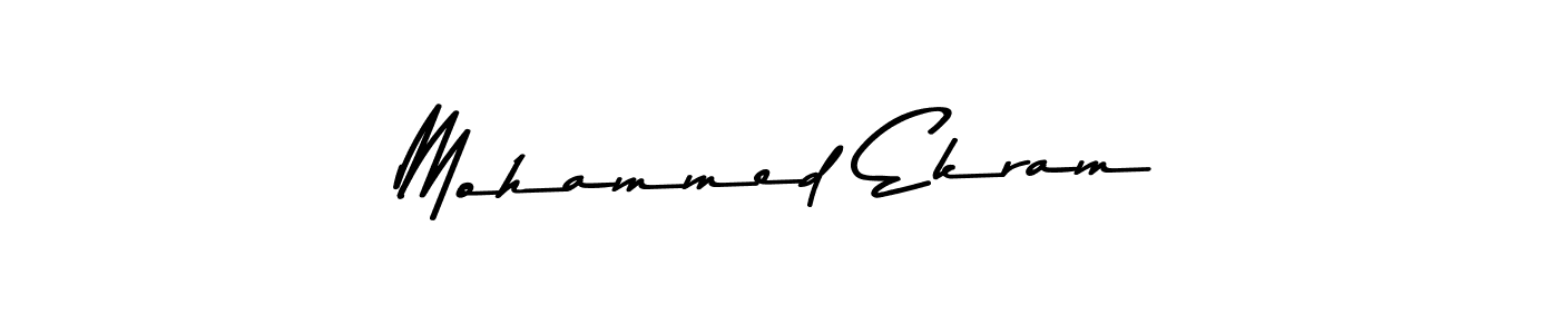 How to make Mohammed Ekram signature? Asem Kandis PERSONAL USE is a professional autograph style. Create handwritten signature for Mohammed Ekram name. Mohammed Ekram signature style 9 images and pictures png