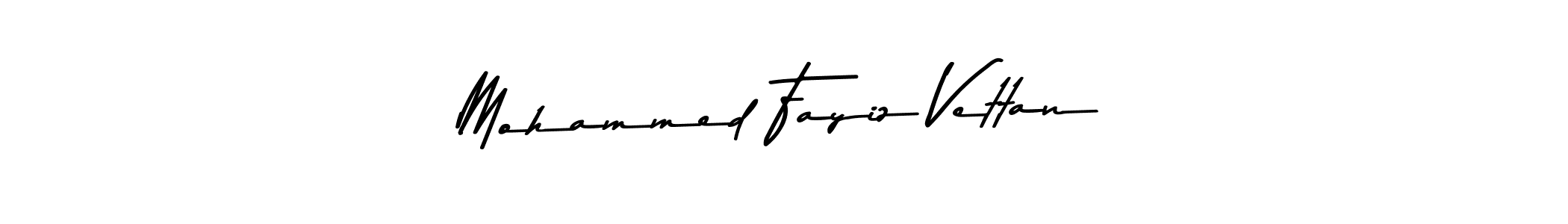 Make a beautiful signature design for name Mohammed Fayiz Vettan. With this signature (Asem Kandis PERSONAL USE) style, you can create a handwritten signature for free. Mohammed Fayiz Vettan signature style 9 images and pictures png