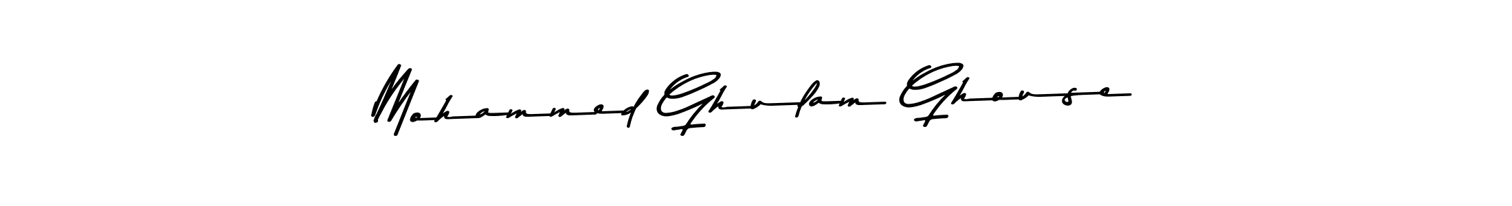 Design your own signature with our free online signature maker. With this signature software, you can create a handwritten (Asem Kandis PERSONAL USE) signature for name Mohammed Ghulam Ghouse. Mohammed Ghulam Ghouse signature style 9 images and pictures png