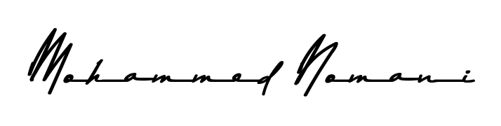 A timeless handwritten aesthetic for Mohammed Nomani. The Asem Kandis PERSONAL USE font gives your signature a handcrafted feel with natural curves. Mohammed Nomani signature style 9 images and pictures png