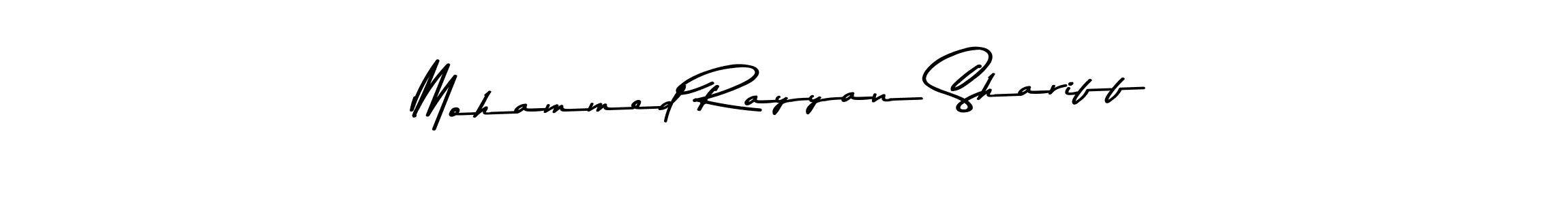Also we have Mohammed Rayyan Shariff name is the best signature style. Create professional handwritten signature collection using Asem Kandis PERSONAL USE autograph style. Mohammed Rayyan Shariff signature style 9 images and pictures png