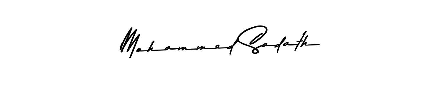 Make a beautiful signature design for name Mohammed Sadath. Use this online signature maker to create a handwritten signature for free. Mohammed Sadath signature style 9 images and pictures png