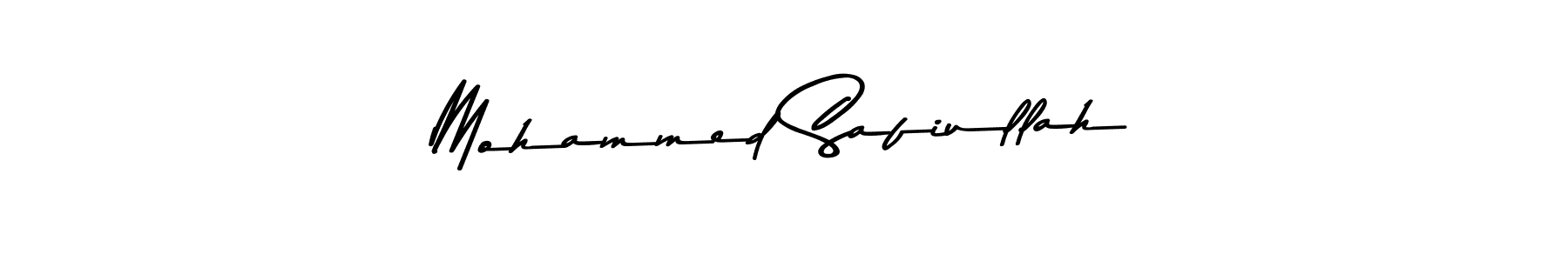 How to make Mohammed Safiullah signature? Asem Kandis PERSONAL USE is a professional autograph style. Create handwritten signature for Mohammed Safiullah name. Mohammed Safiullah signature style 9 images and pictures png