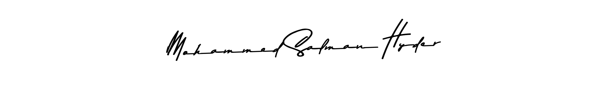 Also You can easily find your signature by using the search form. We will create Mohammed Salman Hyder name handwritten signature images for you free of cost using Asem Kandis PERSONAL USE sign style. Mohammed Salman Hyder signature style 9 images and pictures png