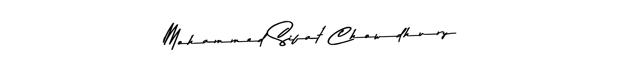 The best way (Asem Kandis PERSONAL USE) to make a short signature is to pick only two or three words in your name. The name Mohammed Sifat Chowdhury include a total of six letters. For converting this name. Mohammed Sifat Chowdhury signature style 9 images and pictures png