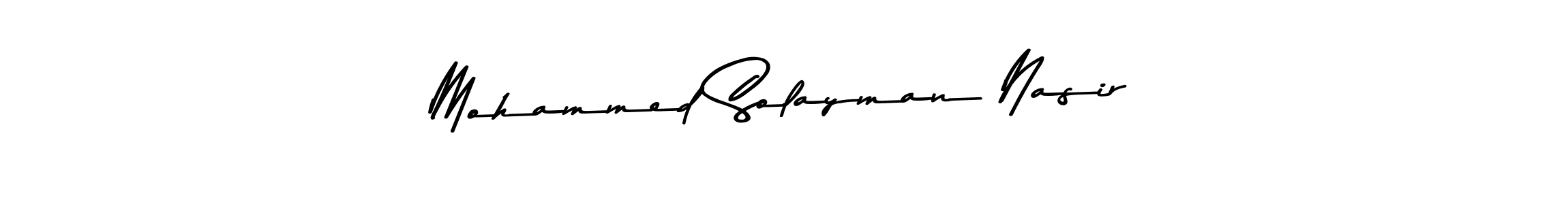 How to make Mohammed Solayman Nasir signature? Asem Kandis PERSONAL USE is a professional autograph style. Create handwritten signature for Mohammed Solayman Nasir name. Mohammed Solayman Nasir signature style 9 images and pictures png