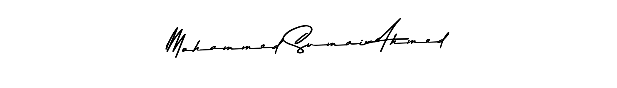This is the best signature style for the Mohammed Sumair Ahmed name. Also you like these signature font (Asem Kandis PERSONAL USE). Mix name signature. Mohammed Sumair Ahmed signature style 9 images and pictures png